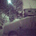 お友達から雪大丈夫?